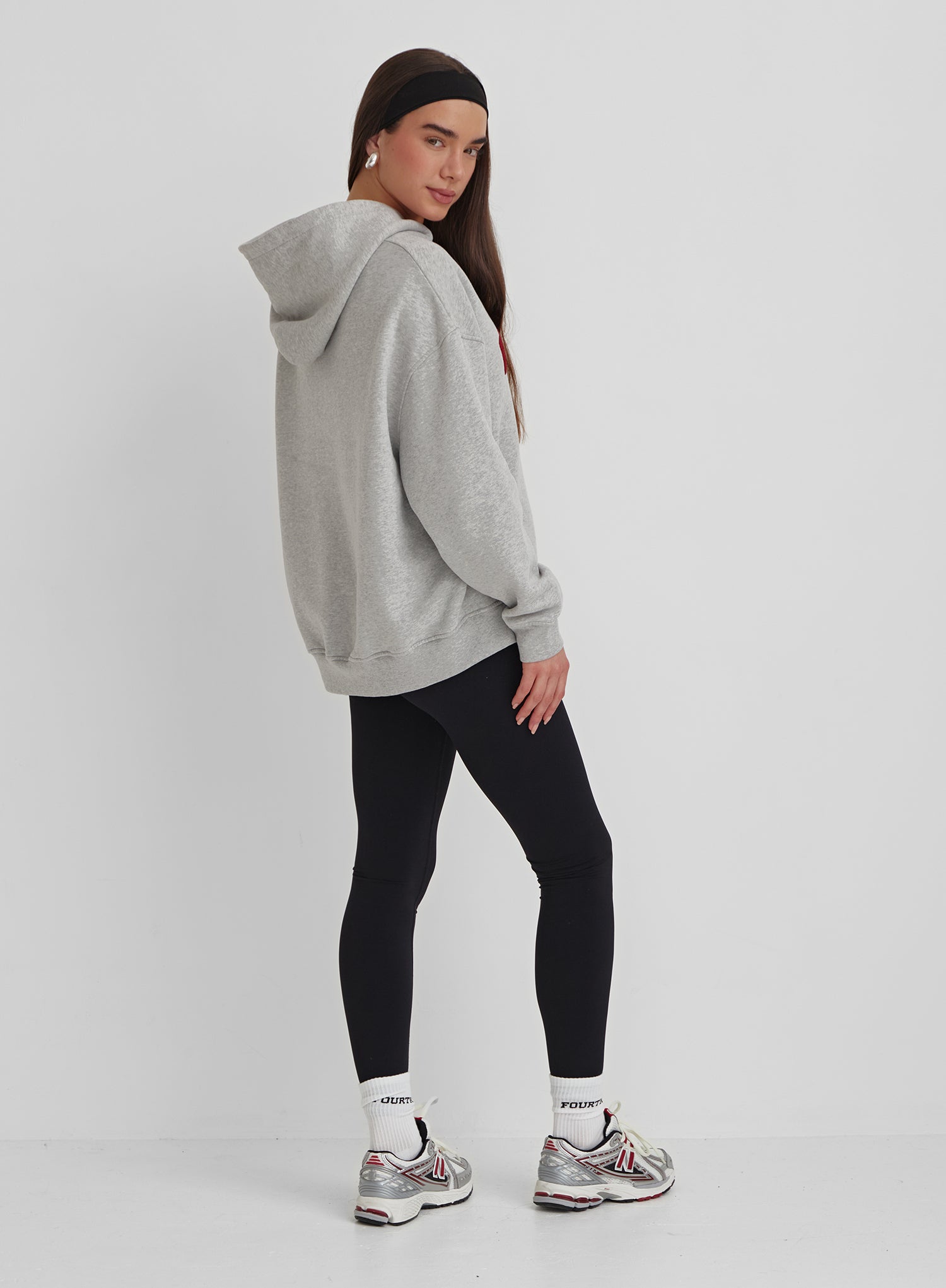 Grey Marl Brooklyn Oversized Hoodie